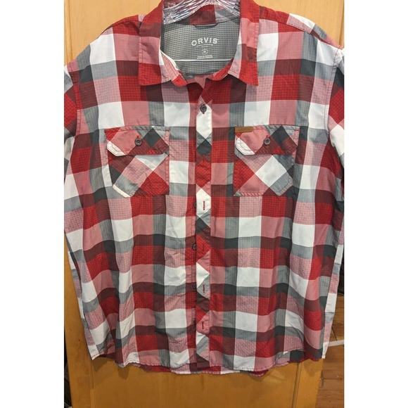 Orvis Other - Orvis men's shirt size XL button down short sleeve‎ Red fishing Shirt